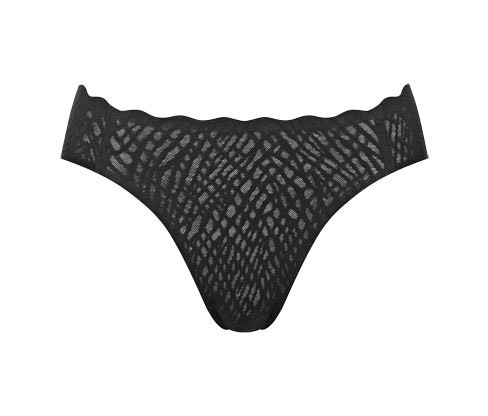 Vysoce vykrojené kalhotky sloggi Zero Feel Bliss High leg - pro ženy - vel. S 36/38 - barva: černá/žakár