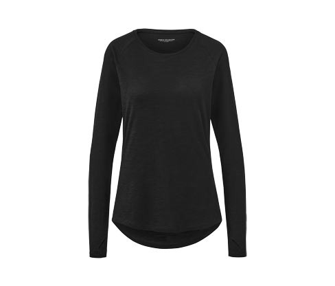 Tchibo - Sportovní triko s dlouhým rukávem - pro ženy - vel. XS 32/34 - barva: černá