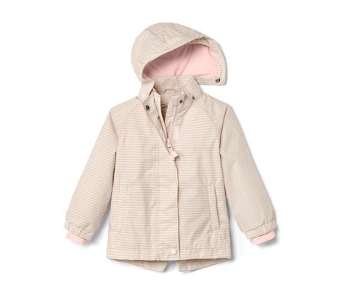 Tchibo - Dětská bunda do deště - pro miminko - vel. 74/80 - barva: béžová/s proužky
