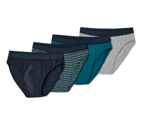 Tchibo - Slipy - pro muže - vel. M/5 - barva: modrá/s proužky