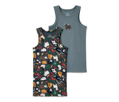 Tchibo - Dětská tílka - pro kluky - vel. 86/92 - barva: modrá