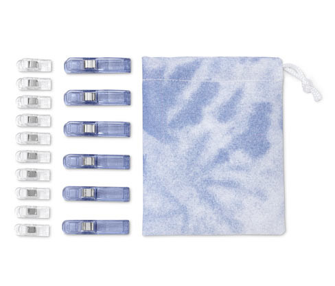 Tchibo - Svorky na látky - barva: modrá