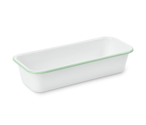 Tchibo - Smaltovaná hranatá forma na pečení - barva: bílá