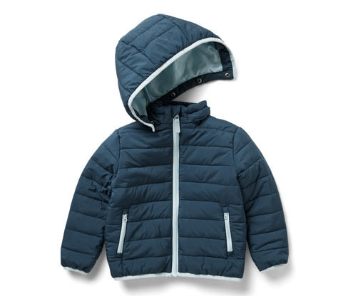 Tchibo - Dětská prošívaná bunda - pro ženy - vel. 86/92 - barva: modrá