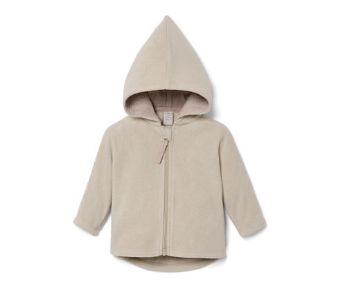Tchibo - Dětská fleecová bundička - pro miminko - vel. 50/56 - barva: béžová