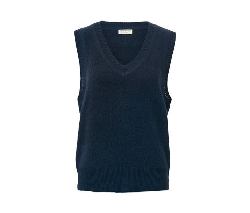 Tchibo - Pletená vesta - pro ženy - vel. S 36/38 - barva: modrá