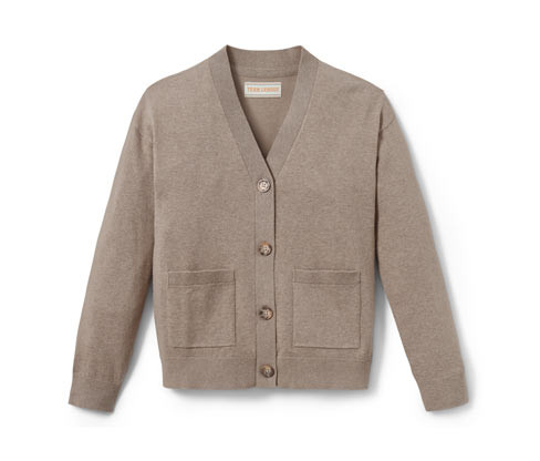 Tchibo - Propínací svetr - pro dívky - vel. 122/128 - barva: hnědá