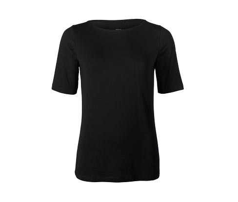 Tchibo - Triko s polodlouhým rukávem - pro ženy - vel. S 36/38 - barva: černá