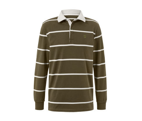 Tchibo - Polokošile s dlouhým rukávem - pro muže - vel. S 44/46 - barva: bílá/s proužky