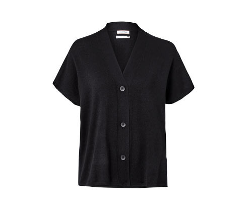 Tchibo - Kardigan s krátkým rukávem - pro ženy - vel. S 36/38 - barva: černá