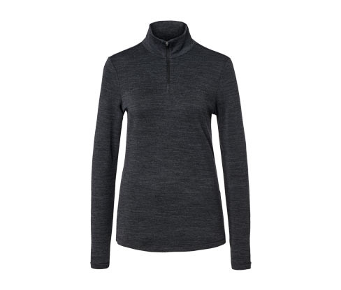 Tchibo - Funkční triko s vlnou s certifikací RWS - pro ženy - vel. XS 32/34 - barva: šedá