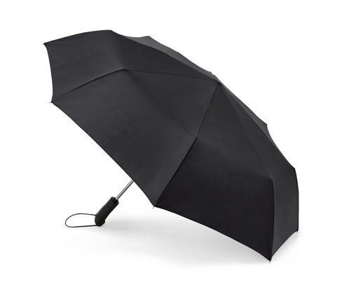 Tchibo - Automatický skládací deštník - barva: černá