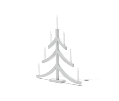 Tchibo - XL svícen s LED - barva: šedá