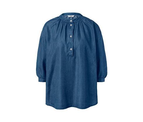 Tchibo - Halenka v denimovém vzhledu - pro ženy - vel. 36 - barva: modrá