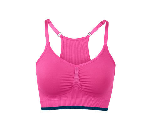 Tchibo - Bezešvá sportovní podprsenka - pro ženy - vel. S 36/38 - barva: modrá