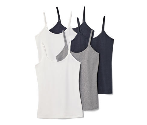 Tchibo - Košilky se špagetovými ramínky - pro ženy - vel. S 36/38 - barva: černá