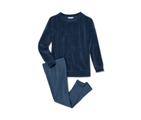 Tchibo - Pyžamo s legínami - pro ženy - vel. S 36/38 - barva: modrá