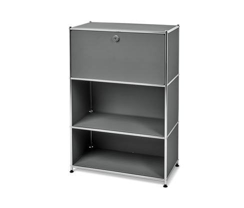 Tchibo - Kovový sekretář »Cn3« - barva: šedá