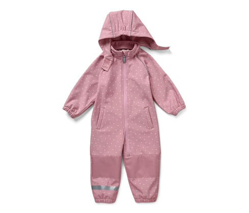 Tchibo - Dětská softshellová kombinéza - pro miminko - vel. 74/80 - barva: růžová