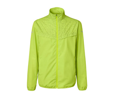 Tchibo - Větruvzdorná běžecká bunda - pro muže - vel. S 44/46 - barva: žlutá/s potiskem