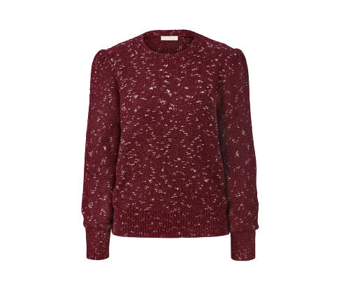 Tchibo - Svetr z hrubé pleteniny se třpytivou přízí - pro ženy - vel. S 36/38 - barva: červená