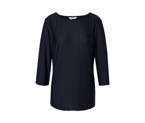 Tchibo - Plisované halenkové triko - vel. S 36/38 - barva: modrá