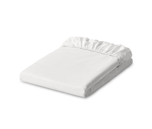 Tchibo - Perkálové napínací prostěradlo - barva: bílá