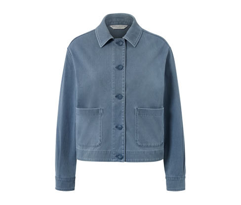 Tchibo - Žerzejová bunda v džínovém vzhledu - pro ženy - vel. 36 - barva: modrá