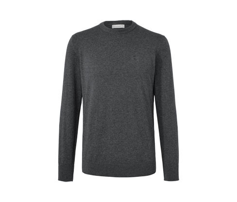 Tchibo - Svetr s kulatým výstřihem - pro muže - vel. S 44/46 - barva: šedá