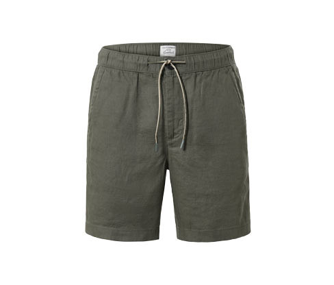 Tchibo - Lněné šortky - pro muže - vel. M 48/50 - barva: zelená