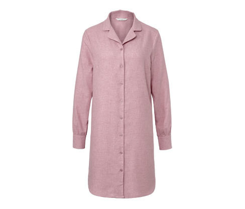 Tchibo - Flanelová noční košile - pro ženy - vel. S 36/38 - barva: růžová