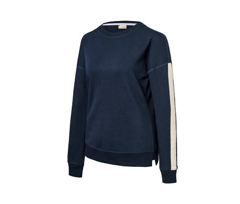 Tchibo - Mikina s galonovými pruhy - pro ženy - vel. XS 32/34 - barva: modrá