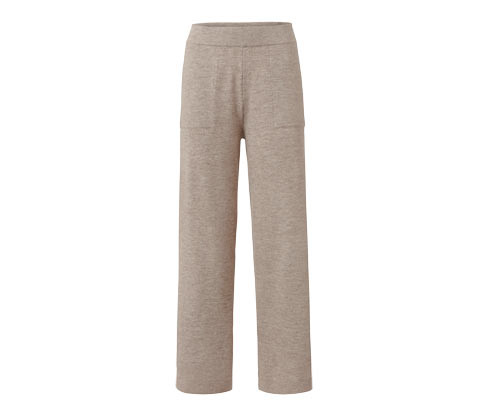 Tchibo - Pohodlné kalhoty z pleteniny - pro ženy - vel. S 36/38 - barva: béžová