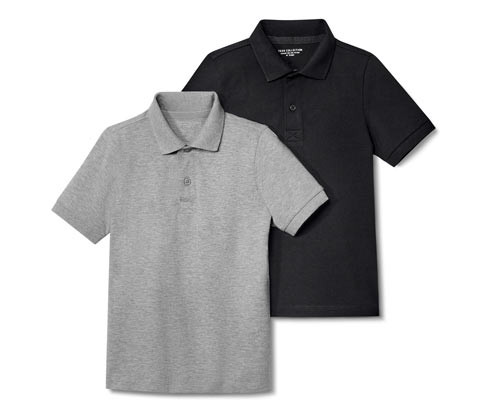 Tchibo - Dětské polokošile z bavlněného piké - pro ženy - vel. 122/128 - barva: černá