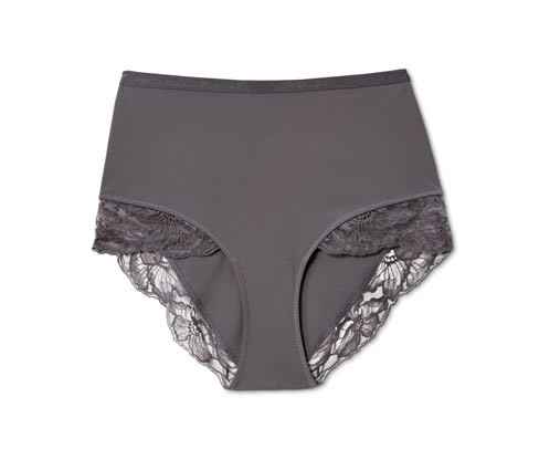 Tchibo - Kalhotky s vysokým pasem - pro ženy - vel. S 36/38 - barva: hnědá