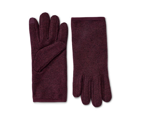 Tchibo - Rukavice z pleteného fleecu - pro ženy - vel. 6,5 - barva: červená