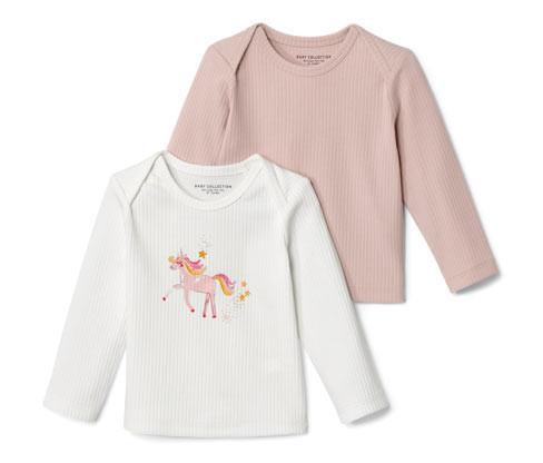 Tchibo - Žebrovaná trička pro miminka - pro miminko - vel. 50/56 - barva: bílá