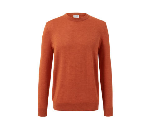 Tchibo - Svetr s vlnou merino - pro muže - vel. S 44/46 - barva: oranžová