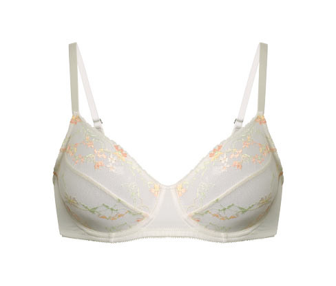Tchibo - Podprsenka s kosticemi a krajkou - pro ženy - vel. 75B - barva: béžová
