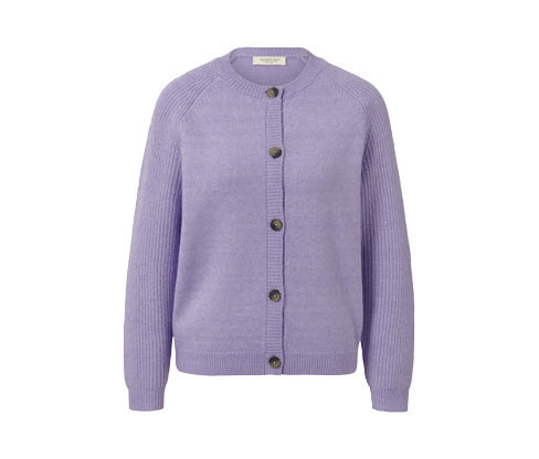 Tchibo - Pletený kardigan - pro ženy - vel. S 36/38 - barva: fialová
