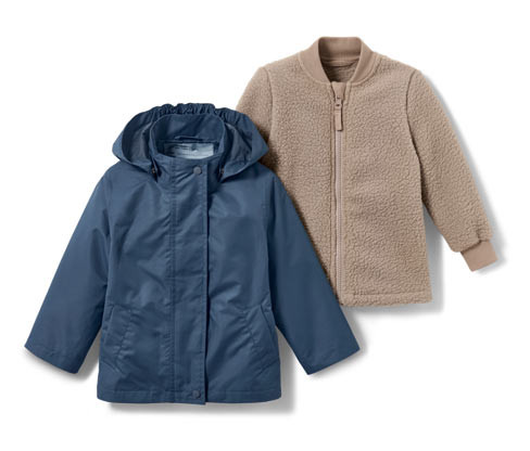 Tchibo - Dětská outdoorová bunda 3 v 1 - vel. 86/92 - barva: modrá