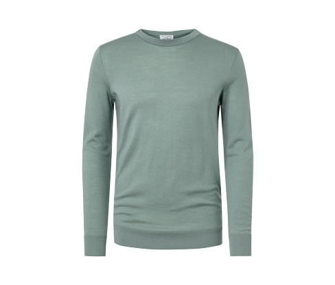 Tchibo - Svetr z vlny merino - pro muže - vel. S 44/46 - barva: zelená