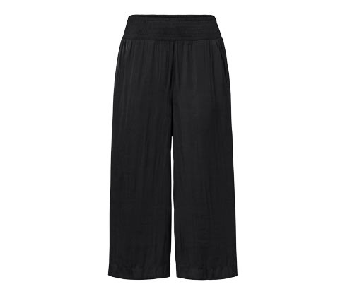 Tchibo - Saténové kalhoty culotte - pro ženy - vel. 36 - barva: černá