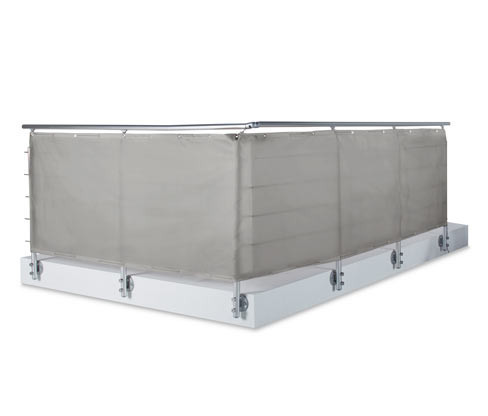 Tchibo - Balkónová zástěna a ochrana proti větru - barva: šedá