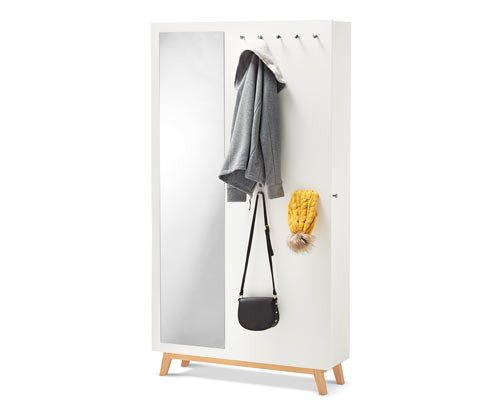 Tchibo - Multifunkční skříň do předsíně - barva: bílá