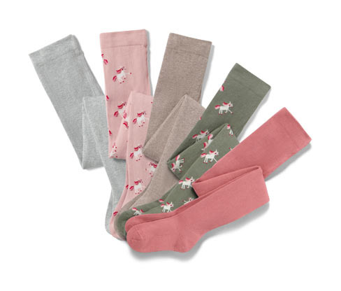 Tchibo - Bavlněné punčocháče - pro dívky - vel. 86/92 - barva: zelená/s proužky