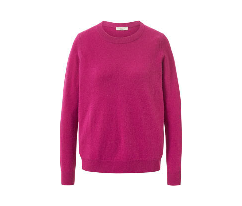 Tchibo - Svetr z jemného úpletu s kašmírem - pro ženy - vel. S 36/38 - barva: fialová