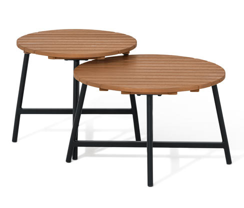 Tchibo - Odkládací stolky »Elin« - barva: černá