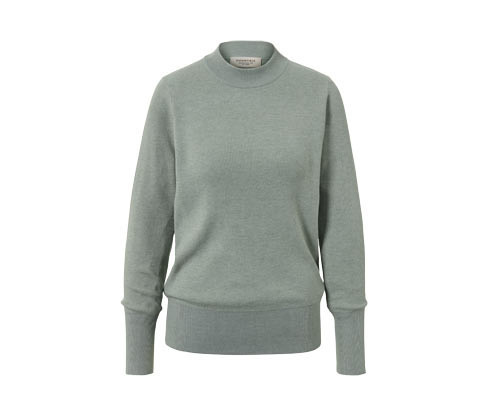 Tchibo - Pletený svetr přes hlavu - pro ženy - vel. S 36/38 - barva: zelená