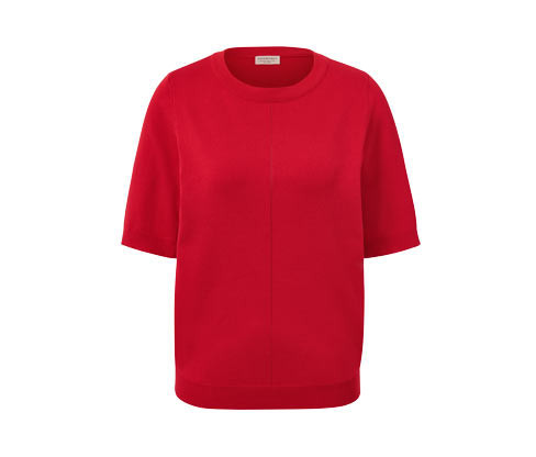 Tchibo - Svetřík z jemného úpletu - pro ženy - vel. S 36/38 - barva: červená